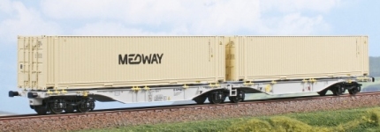 X-trains XT-2390001 - H0 - Containerwagen VTG/Medway, Ep. VI - Wagen 2